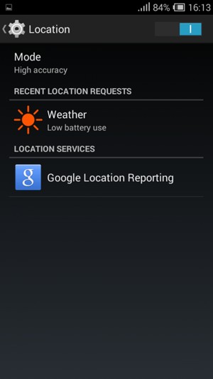 Turn off Location