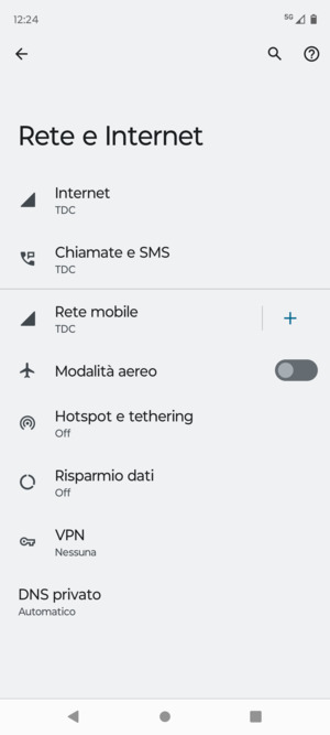 Seleziona Internet