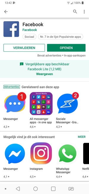 Selecteer OPENEN