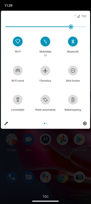 Slå av Wi-Fi og Bluetooth