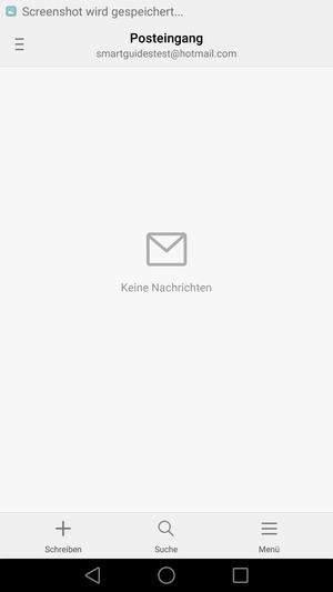 Ihr Gmail/Hotmail Konto ist einsatzbereit