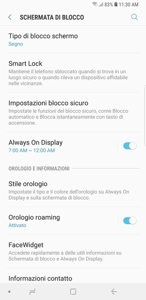 Il tuo telefono è ora protetto dal blocco schermo