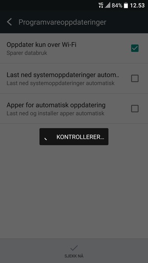 Vent til søket til ferdig