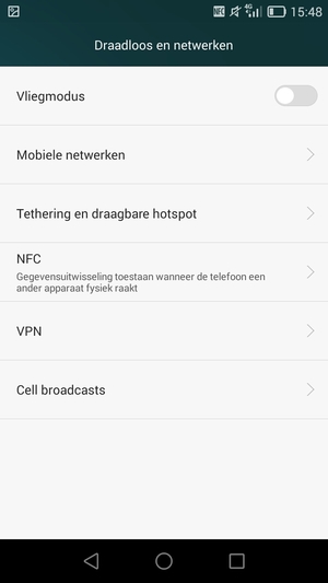 Selecteer Mobiele netwerken