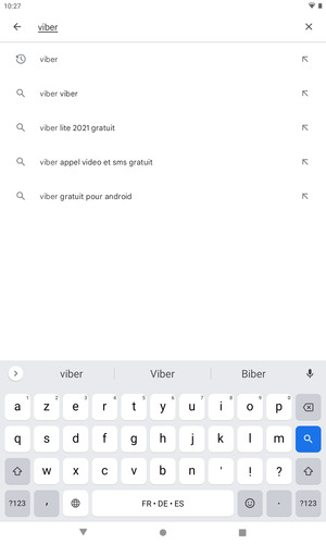Saisissez le nom de l'appli et sélectionnez Rechercher