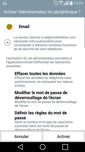 Sélectionnez Activer