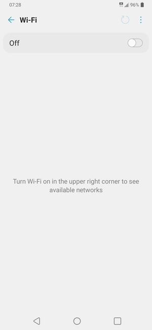 Turn on Wi-Fi