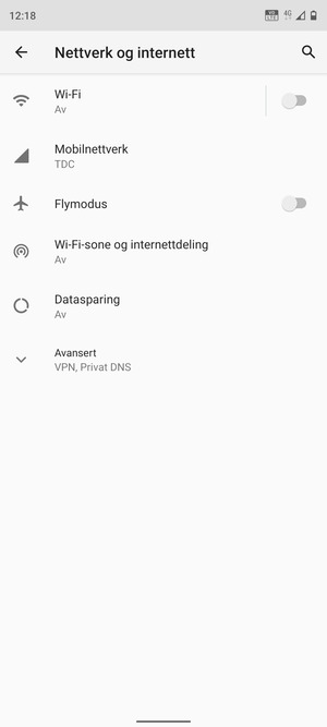 Velg Mobilnettverk