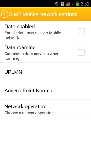 Select Access Point Names