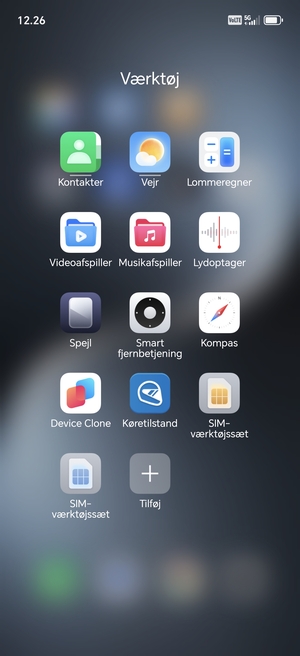 Vælg Kontakter