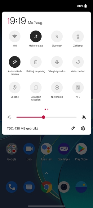 Selecteer Batterij besparing