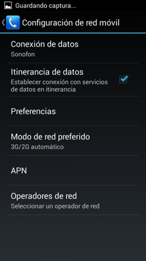 Activar o desactivar Itinerancia de datos