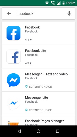 Select the app