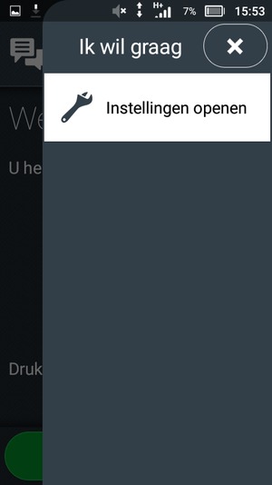 Selecteer Instellingen openen