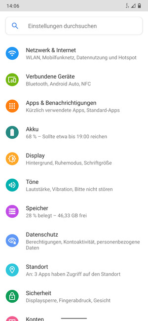 Wählen Sie Netzwerk & Internet