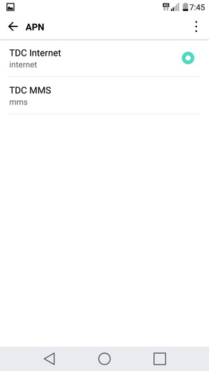 El teléfono ha sido configurado para MMS