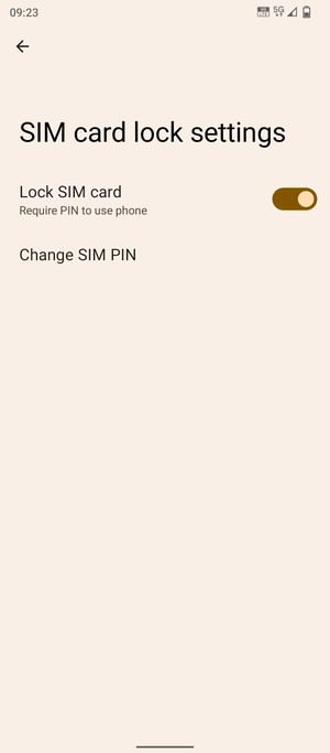 Select Change SIM PIN