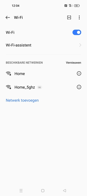 Selecteer het draadloze netwerk waarmee u verbinding wilt maken