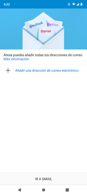 Seleccione Añadir una dirección de correo electrónico