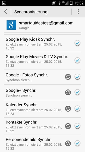 Ihre Kontakte von Google werden nun auf Ihrem Smartphone synchronisiert