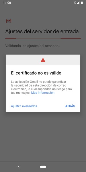 Seleccione ATRÁS