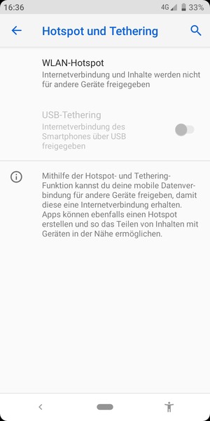 Wählen Sie WLAN-Hotspot