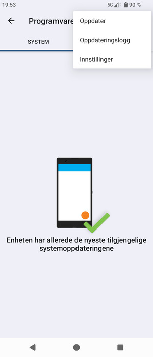 Velg Oppdater