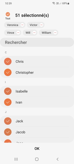 Sélectionnez OK