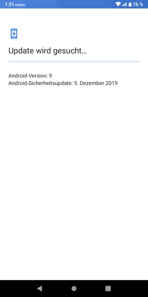 Warten Sie, bis die Suche abgeschlossen ist