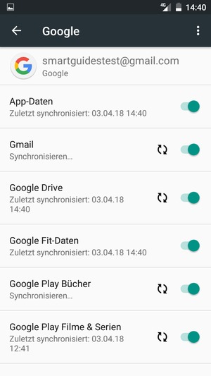 Ihre Daten werden synchronisiert