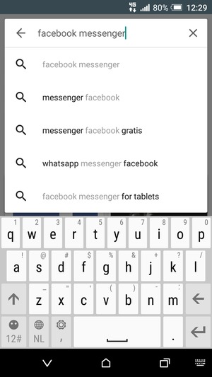 Voer de app-naam in en selecteer Enter