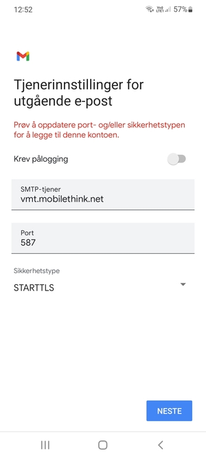 Velg Sikkerhetstype