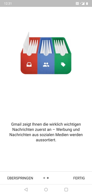 Wählen Sie FERTIG