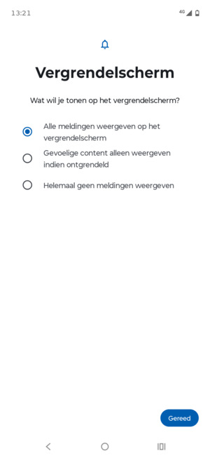 Selecteer uw voorkeursoptie en selecteer Gereed