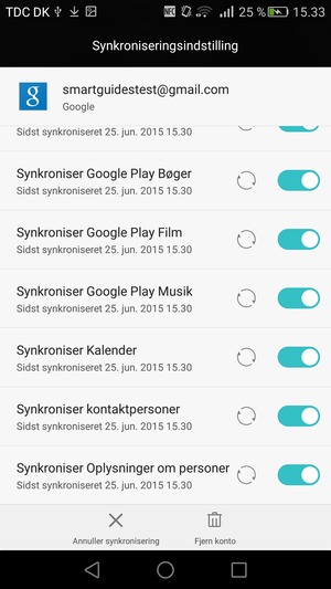 Dine kontakter fra Google vil nu blive synkroniseret til din smartphone