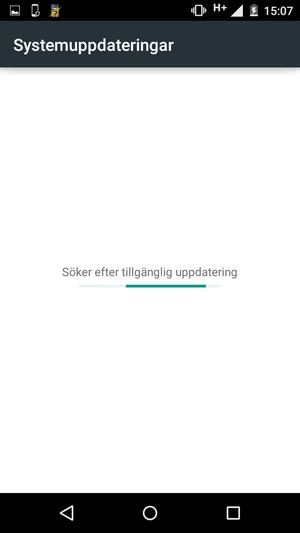 Vänta på att sökningen avslutas