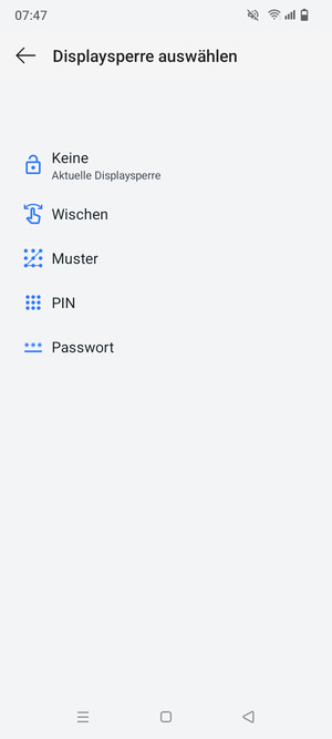 Wählen Sie Muster