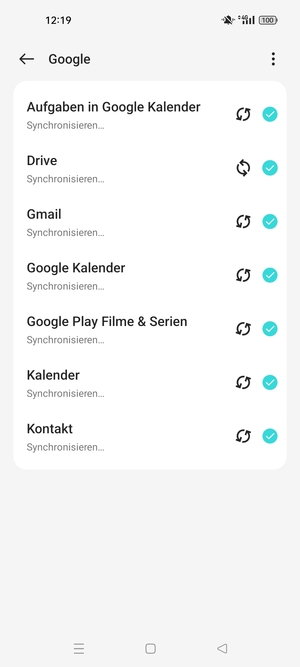 Ihre Kontakte von Google werden nun auf Ihr OPPO synchronisiert