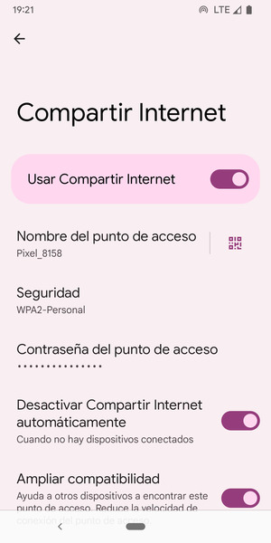 El teléfono ha sido configurado para su uso como módem