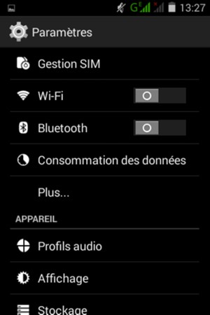 Sélectionnez Plus...