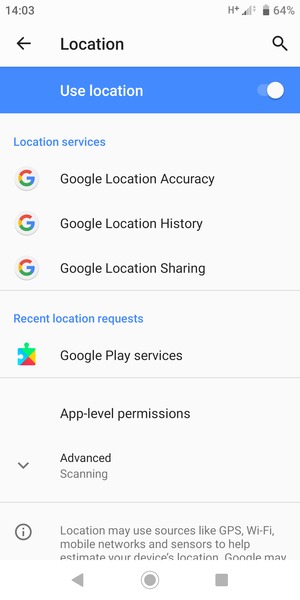 Turn Location off
