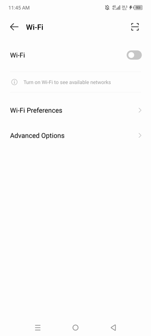 Turn Wi-Fi on
