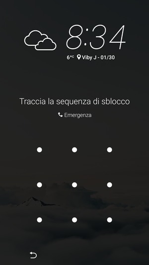 Il tuo telefono è ora protetto dal blocco schermo.