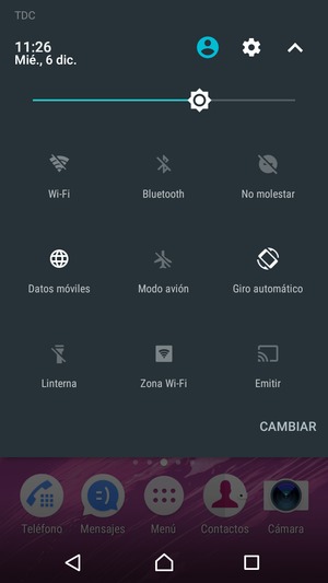 Ajuste el brillo al nivel requerido