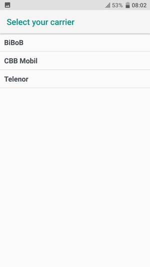 If you see a list of operators, select Public