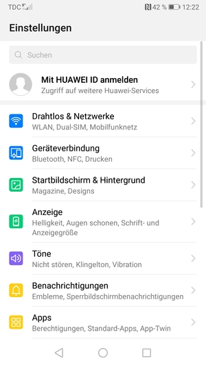 Wählen Sie Drahtlos & Netzwerke
