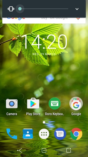Continue to press for vibration mode, which is approved with a short vibration