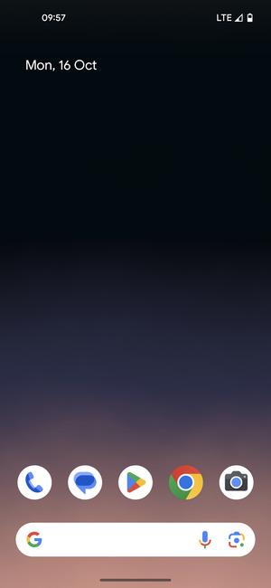Swipe up