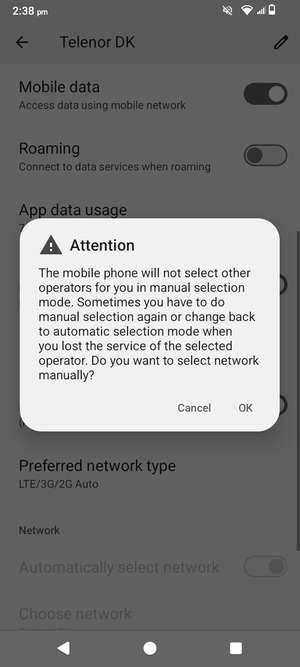 Select OK