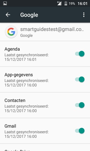Selecteer de Menu-knop